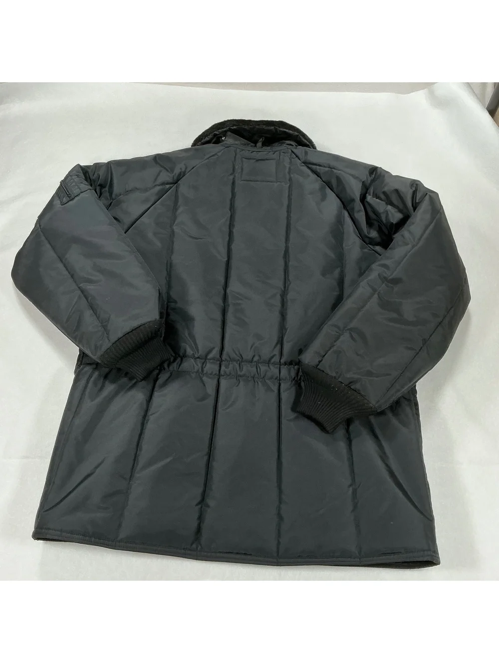 RefrigiWear Iron-Tuff Insulated Work Jacket XL Black Faux Fur Collar Coat